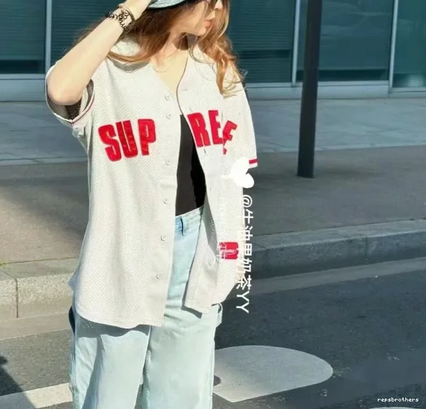 short BASEBALL ULTRASUDE baseball MESH mesh JERSEY suede sleeved 24SS 0729
